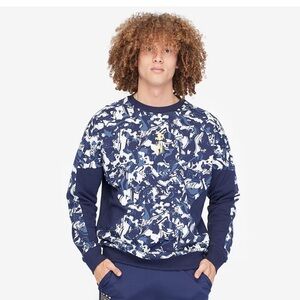 Puma FIGC Italy TFS Crew Sweatshirt Blue Italia Pullover Squadra Azzurra